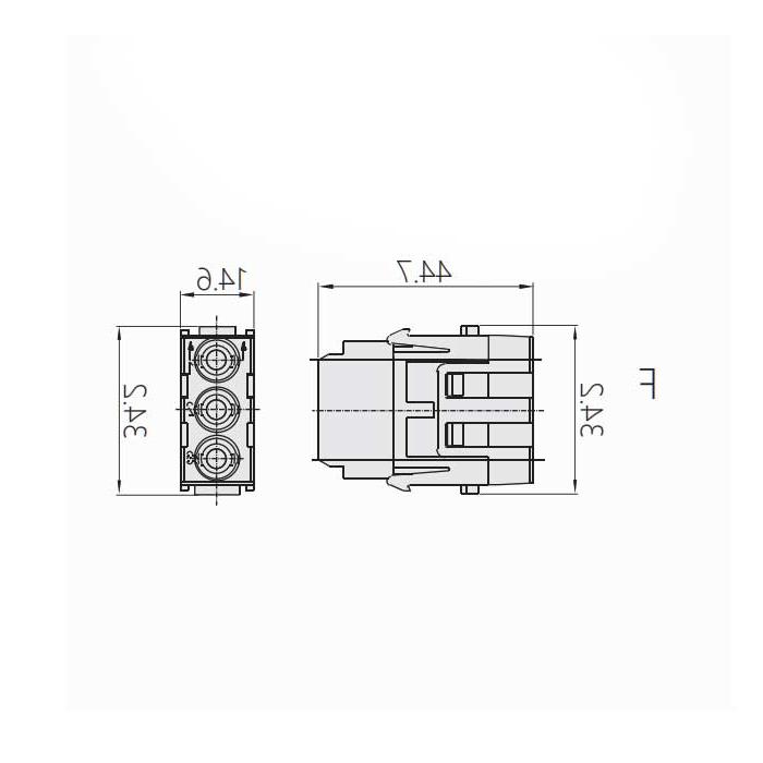 HM模块、母接插、HM-003-F、09140033101